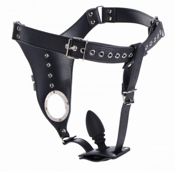 Ceinture de chasteté avec plug Strict Male 8.5 x 3.3cm
