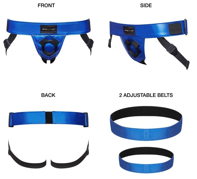 Ceinture Harnais pour Gode Strap-On-Me Bleu