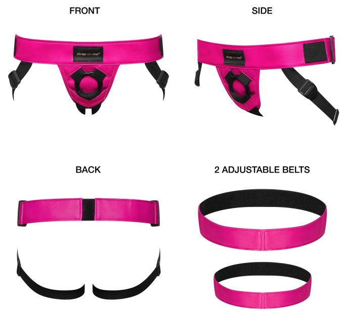 Ceinture Harnais pour Gode Strap-On-Me Rose foncé