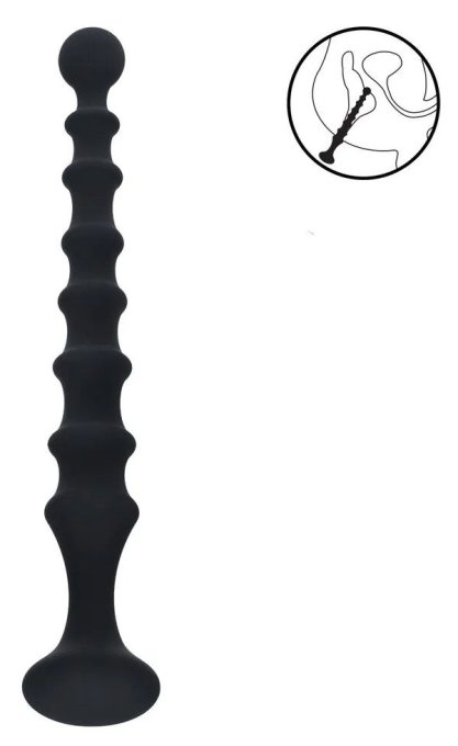 Chapelet anal Long Ribbed 23 x 3.1cm