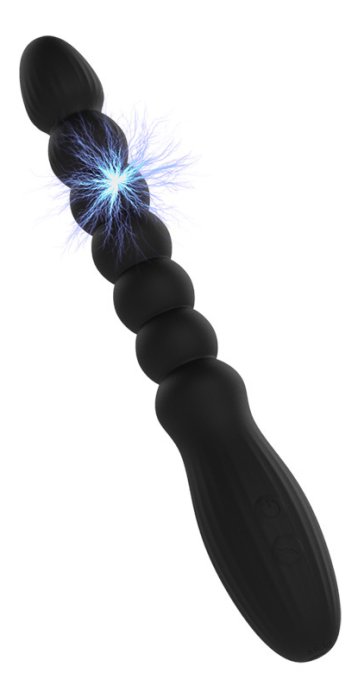 Chapelet Anal Vibrant Électro Schockbeads 12 x 2.4cm