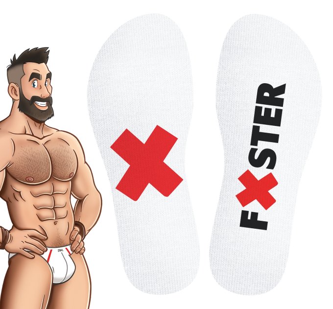 Chaussettes blanches Fister SneakXX