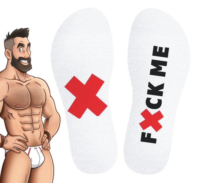 Chaussettes blanches Fuck Me SneakXX