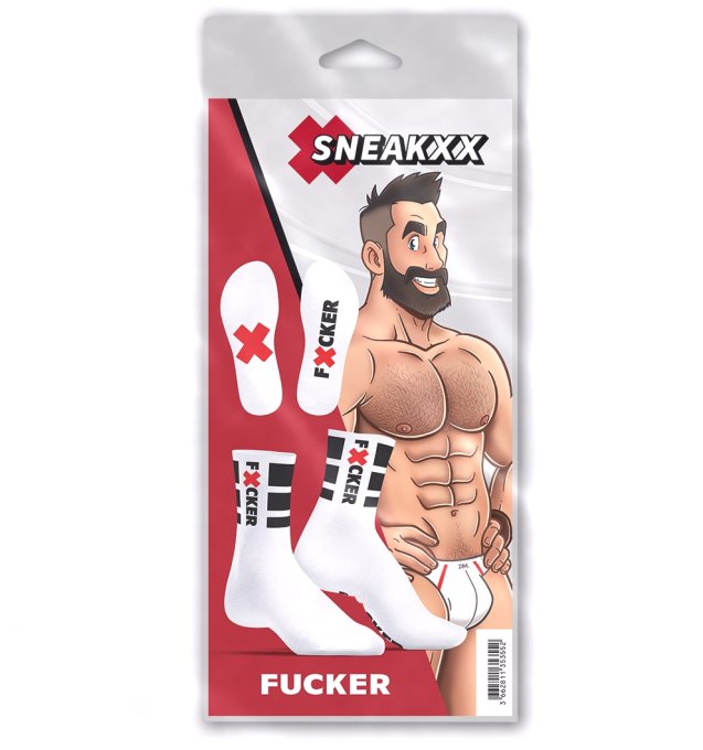Chaussettes blanches Fucker SneakXX