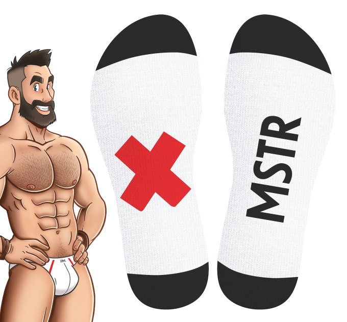Chaussettes blanches Mstr SneakXX