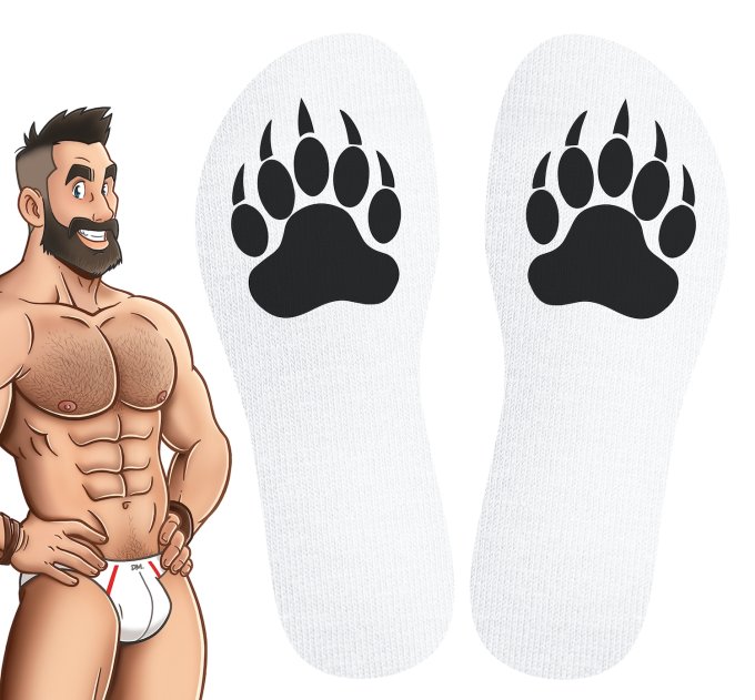 Chaussettes blanches Proud Bear SneakXX