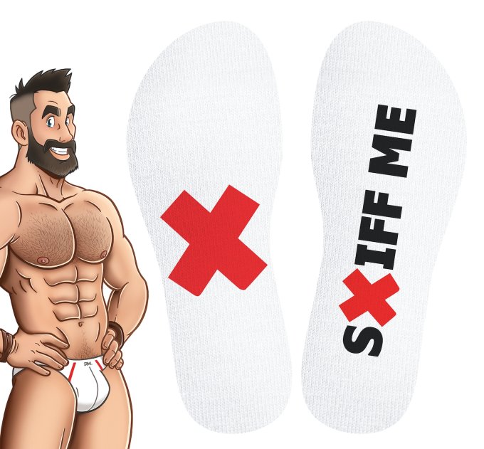 Chaussettes blanches Sniff Me SneakXX