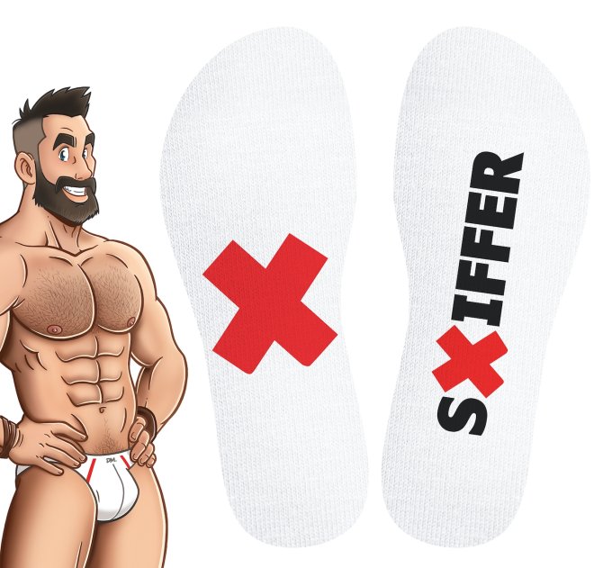 Chaussettes blanches Sniffer SneakXX