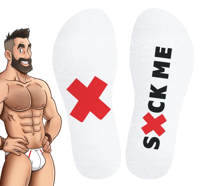 Chaussettes blanches Suck Me SneakXX