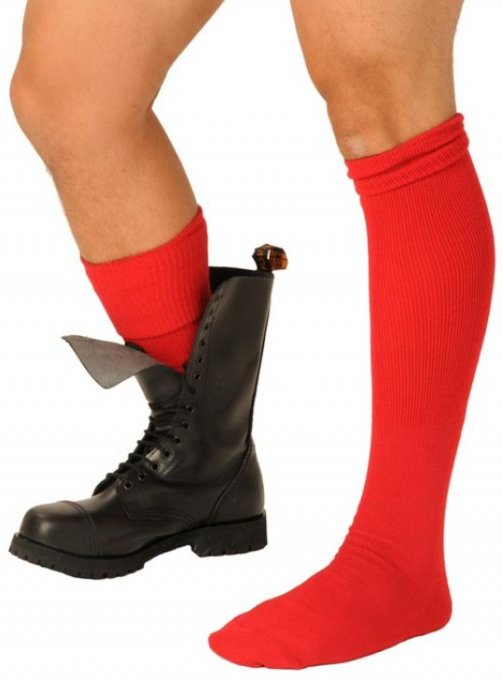 Chaussettes Boot Rouges