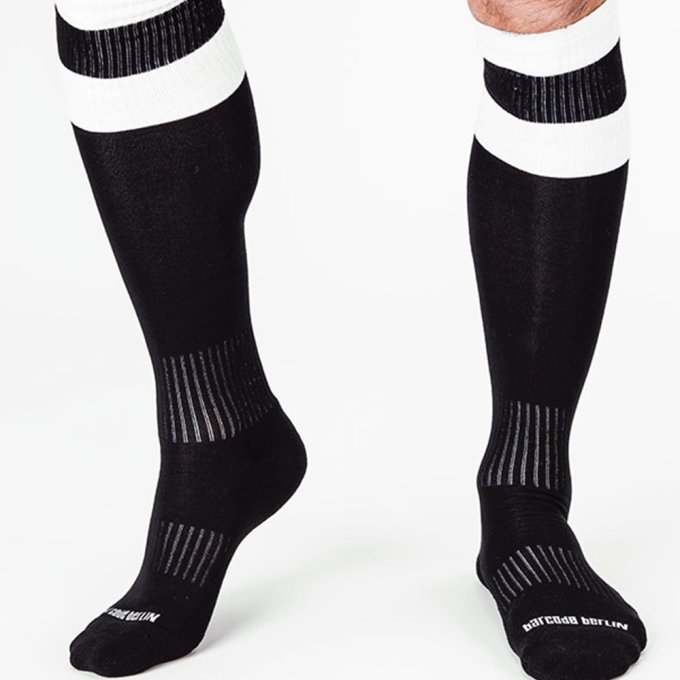 Chaussettes FOOTBALL SOCKS Noir-Blanc