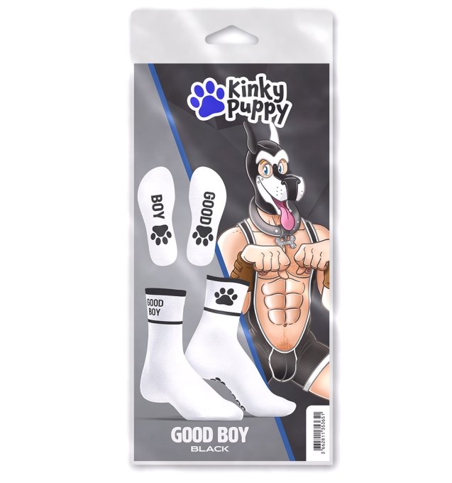 Chaussettes Good Boy Blanc-Noir