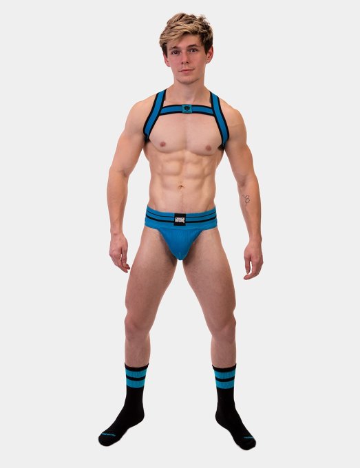 Chaussettes Gym Socks Noir-Bleu fluo