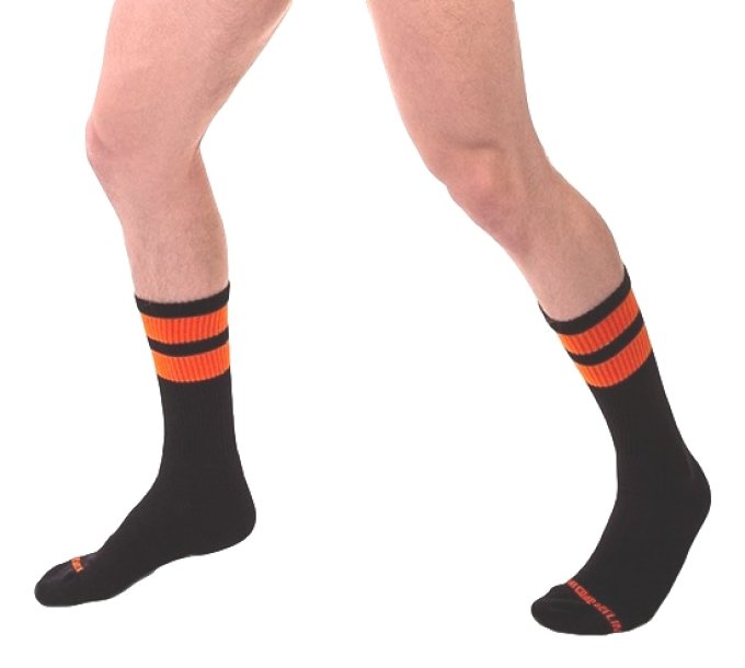 Chaussettes Gym Socks Noir-Orange fluo
