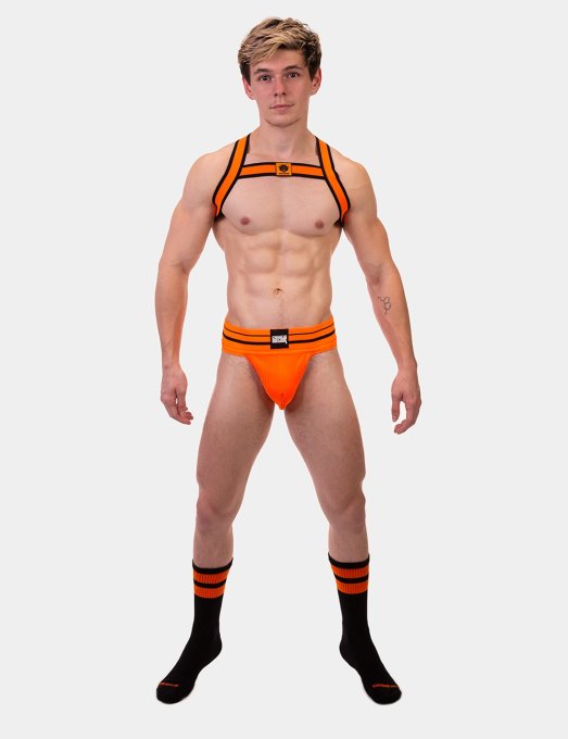 Chaussettes Gym Socks Noir-Orange fluo