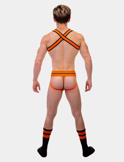 Chaussettes Gym Socks Noir-Orange fluo