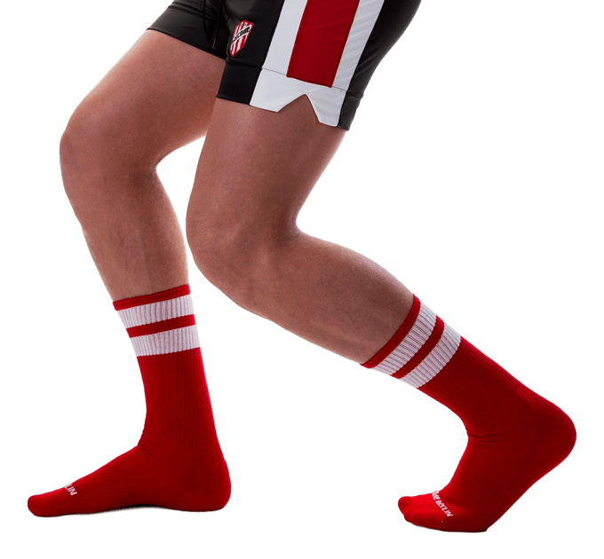 Chaussettes Gym Socks Rouge-Blanc