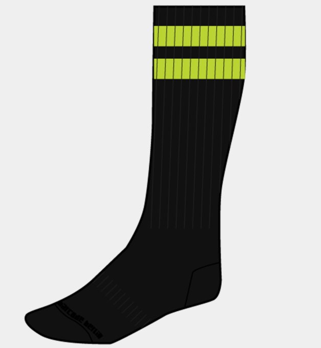 Chaussettes Gym Socks Vert fluo