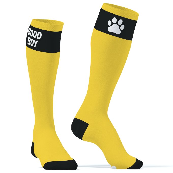 Chaussettes hautes Big Good Boy Jaunes
