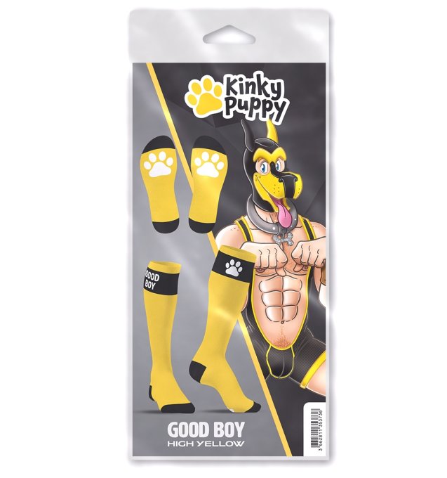 Chaussettes hautes Big Good Boy Jaunes