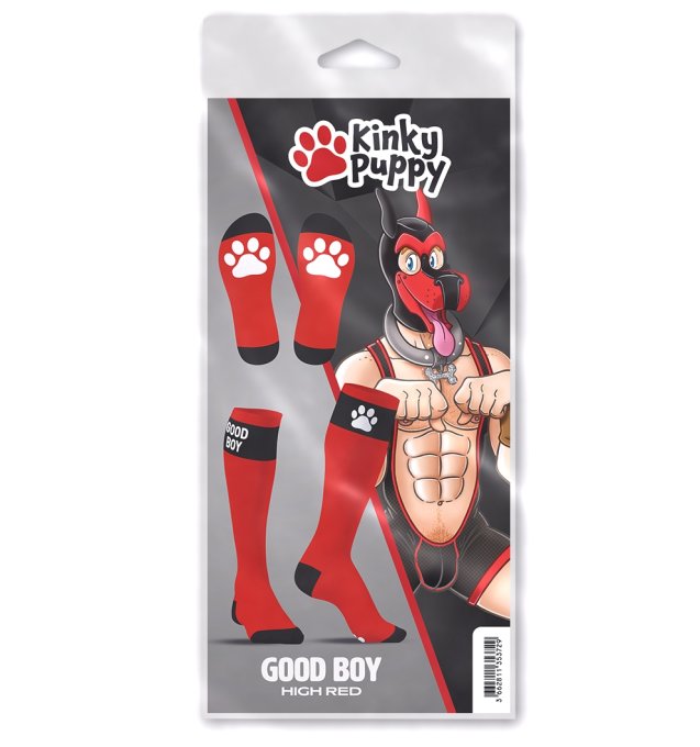 Chaussettes hautes Big Good Boy Rouges