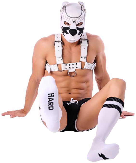 Chaussettes hautes Hard SneakXX Blanc-Noir