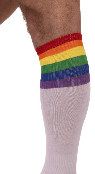 Chaussettes hautes Pride Football Blanches