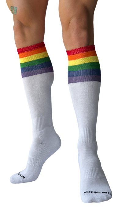 Chaussettes hautes Pride Football Blanches