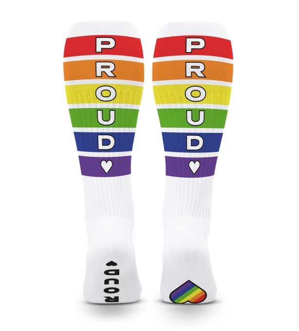 Chaussettes hautes Pride Proud Blanches