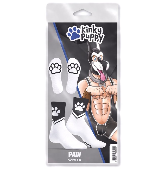 Chaussettes Paw Kinky Puppy Blanches