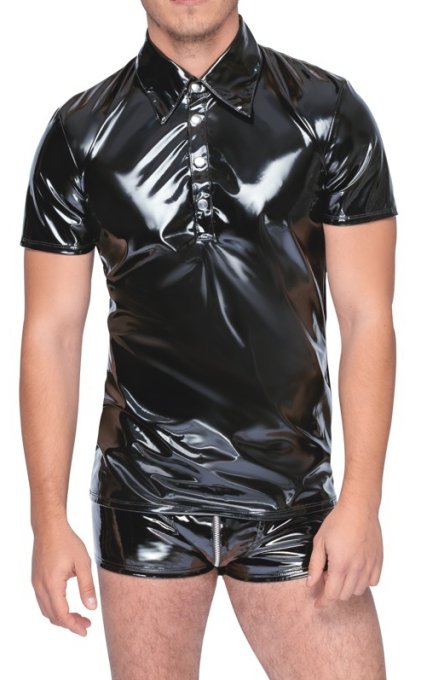 Chemise VINYL POLO Noire