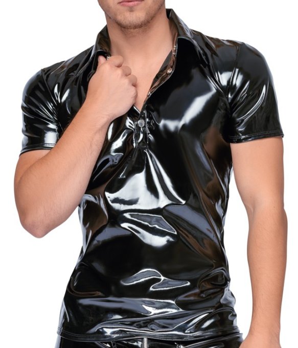 Chemise VINYL POLO Noire