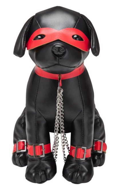 Chien en Simili Captain Chains 24cm Noir