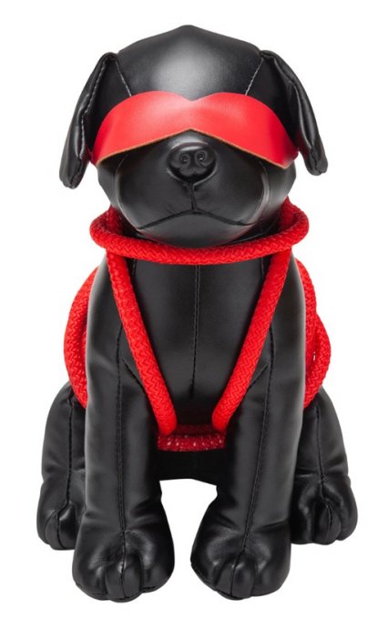 Chien en Simili Rover 24cm Noir