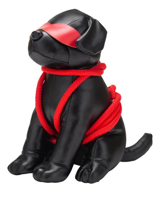 Chien en Simili Rover 24cm Noir