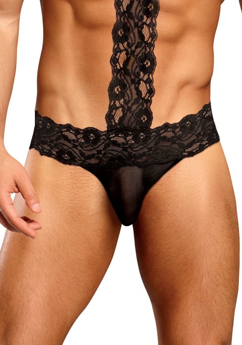 Choker Thong Scandal Lace Noir