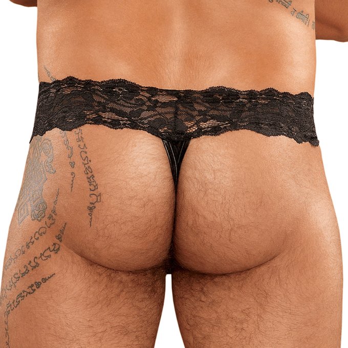 Choker Thong Scandal Lace Noir