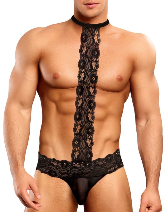 Choker Thong Scandal Lace Noir