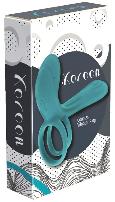 Cockring avec étui vibrant Vibrator Green 10 x 2.8cm