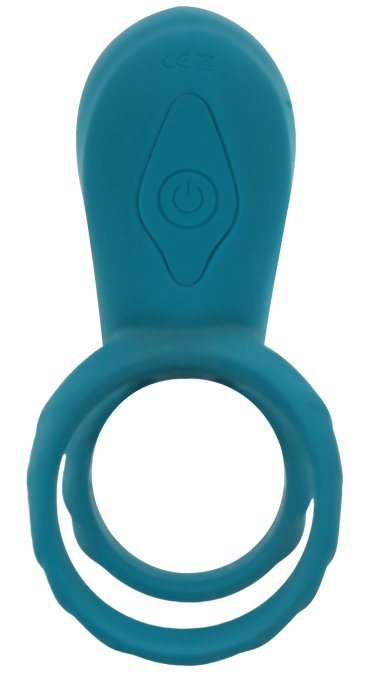 Cockring avec étui vibrant Vibrator Green 10 x 2.8cm