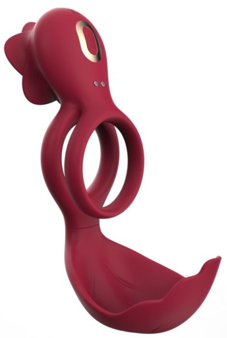 Cockring avec Rose Vibrante ROSEVIBS