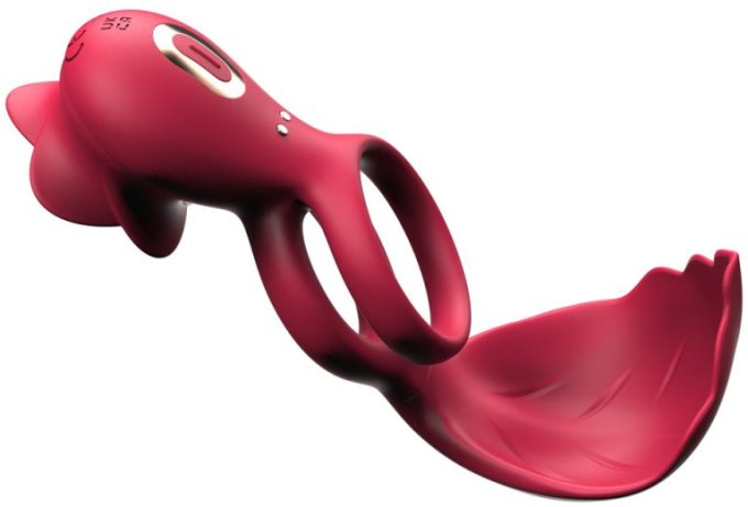 Cockring avec Rose Vibrante ROSEVIBS