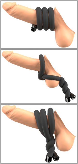 Cockring Bend Cock Noir