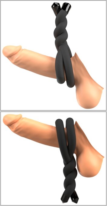 Cockring Bend Cock Noir