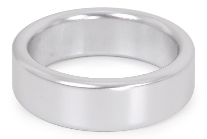 Cockring en aluminium Circle 15mm Argenté