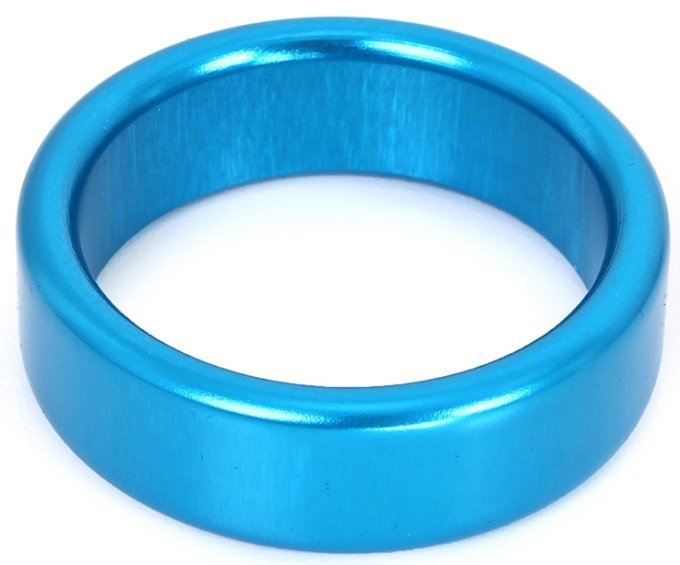 Cockring en aluminium Circle 15mm Bleu