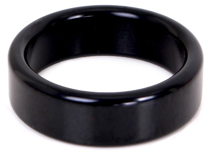 Cockring en aluminium Circle 15mm Noir