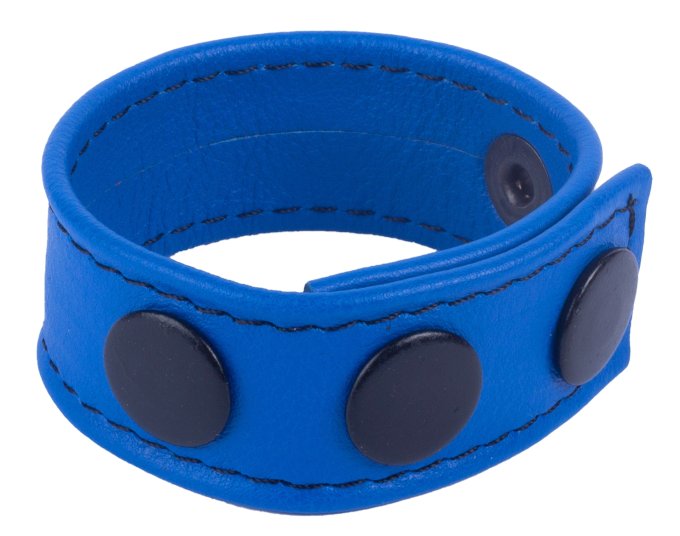 Cockring en cuir Cocky Bleu