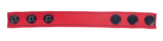 Cockring en cuir Cocky Rouge