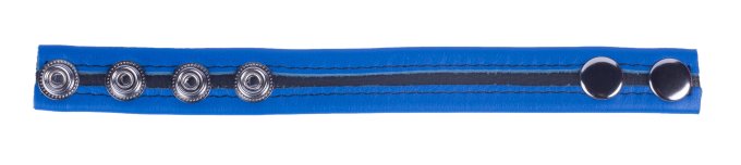 Cockring en cuir Tippy Bleu